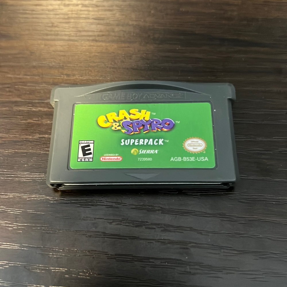 Crash & Spyro Superpack for Gameboy Advance GBA